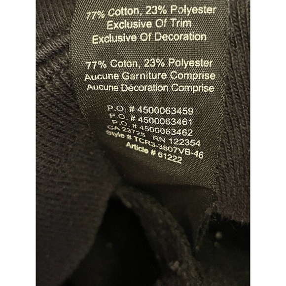 TNA Sweat Fleece Pullover Hoodie Sweatshirt Black Size XS Embroidered Oversized - Picture 4 of 8